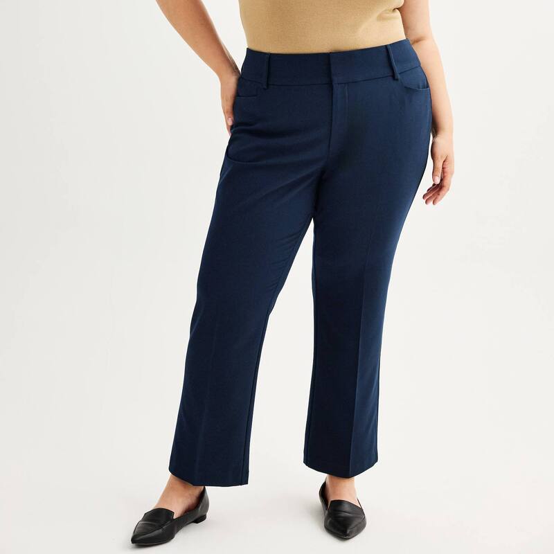 ナインウェスト レディース ボトムス カジュアルパンツ ブーツカット プラスサイズ ブーツ Plusize Nine West Magic Fit Bootcut Pantsky Captain|ReVida 店