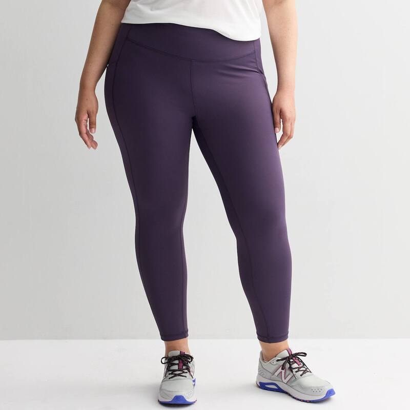 Tek Gear レディース ボトムス カジュアルパンツ プラスサイズ レギンス ハイウエスト Plusize Tek Gear Ultrastretchigh-Waisted Side Pocket 7/8 Leggings Exotic Plum プラム