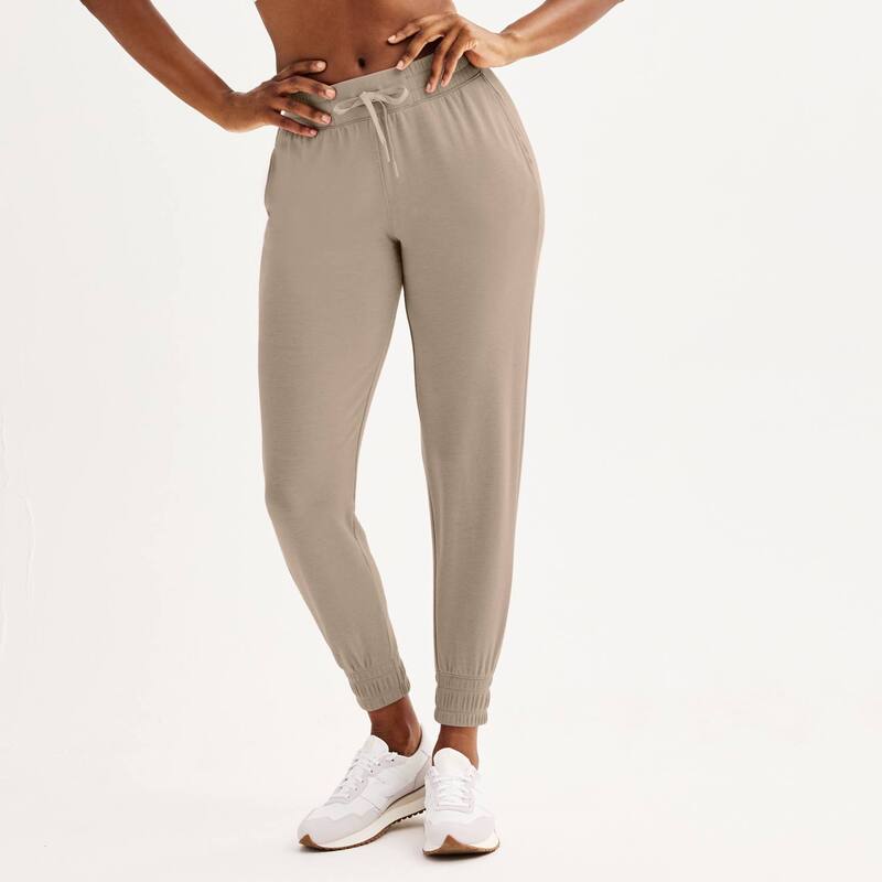 Tek Gear レディース ボトムス カジュアルパンツ プチ パイル Petitek Gear French Terry Jogger Pants Kalari Khaki カーキ