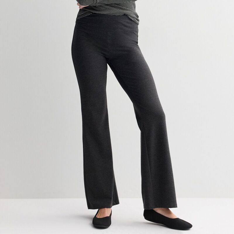 ソノマ レディース ボトムス カジュアルパンツ プチ レギンス Petite Sonoma Goods For Life High Rise Flare Leggings Dark Pewter ピューター
