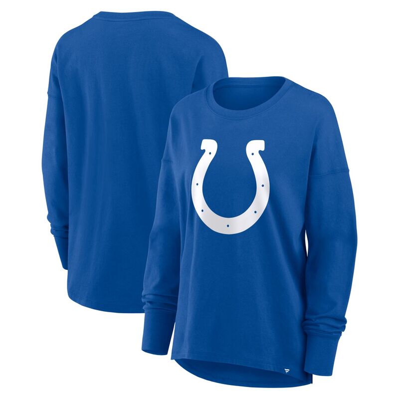 ファナティクス レディース トップス プルオーバー Women\u0027s Fanatics Royal Indianapolis Colts Relaxed Hip Essentialong Sleeve T-Shirt Clt Blue 青色