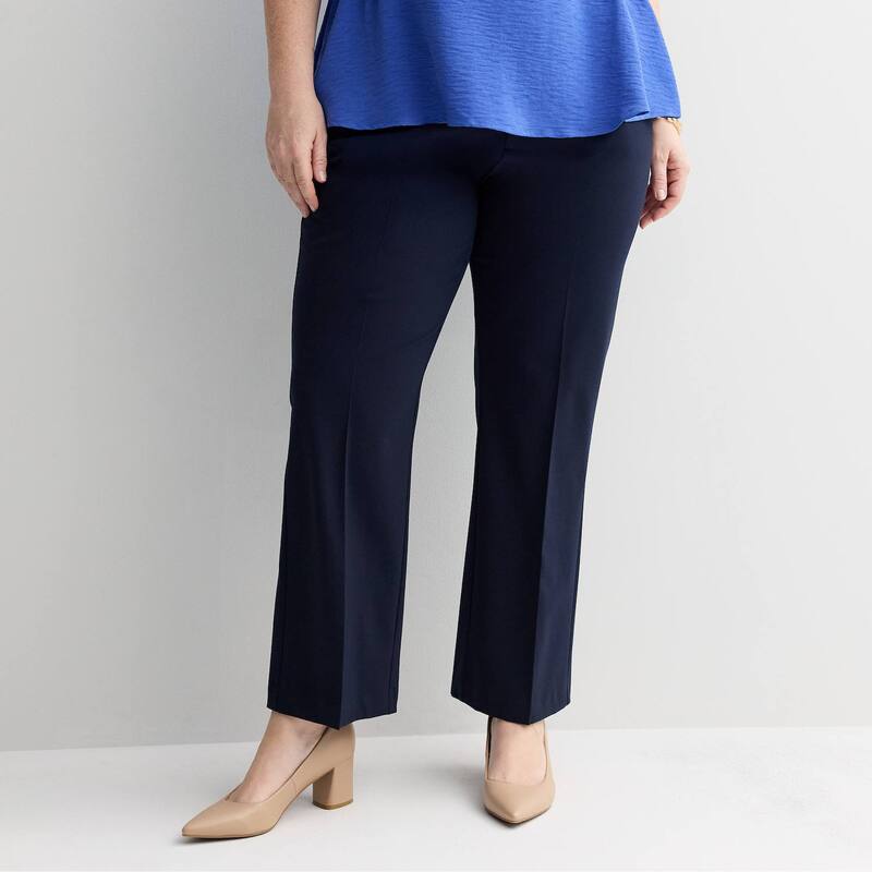 ナインウェスト レディース ボトムス カジュアルパンツ ブーツカット プラスサイズ ブーツ Plusize Nine West Barely Bootcut Pantsky Captain｜ReVida 店
