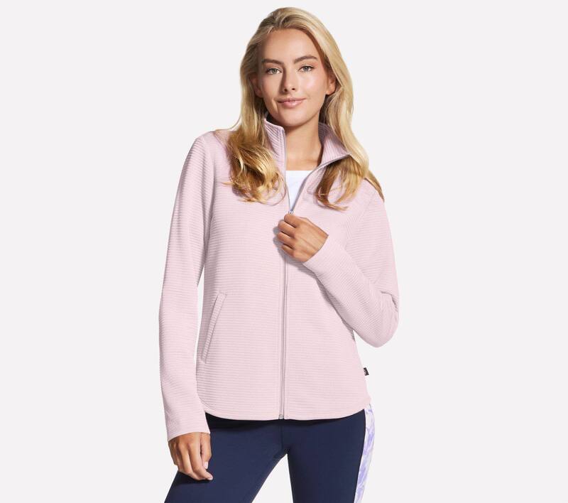 スケッチャーズ レディース アウター ジャケット・ブルゾン Women'skechers The Go Walk Ottoman Cozy Fit Scoop Hem Jacket Pink Sugar ピンク