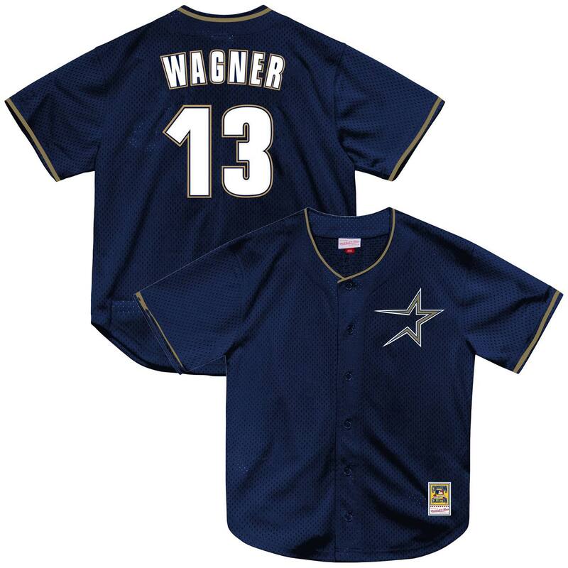 ミッチェル&ネス レディース トップス Tシャツ ジャージー Men's Mitchell & Ness Billy Wagner Navy Houston Astros Authentic Batting Practice Jersey Ast Navy ネイビー|ReVida 店