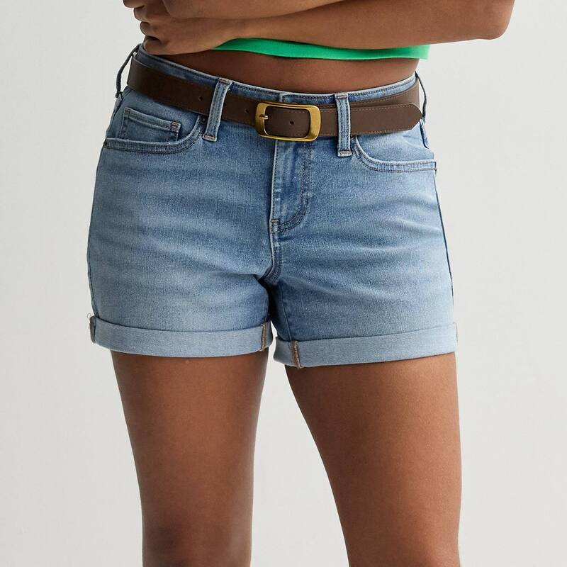 エスオー レディース ボトムス ハーフパンツ・ショーツ ローライズ ミディ ショートパンツ Juniors SO Curvy Size Low Rise Midi Shorts Medium