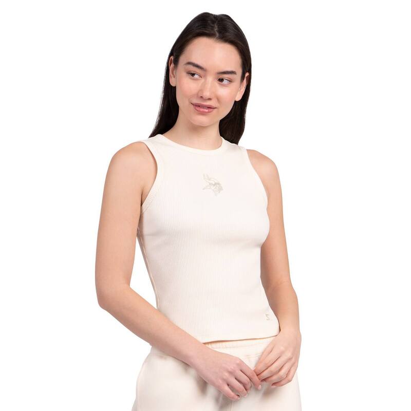 クランク レディース トップス プルオーバー クロップド Women\u0027starter Creaminnesota Vikings Travel Pastels Cropped Tank Mvk Beige ベージュ
