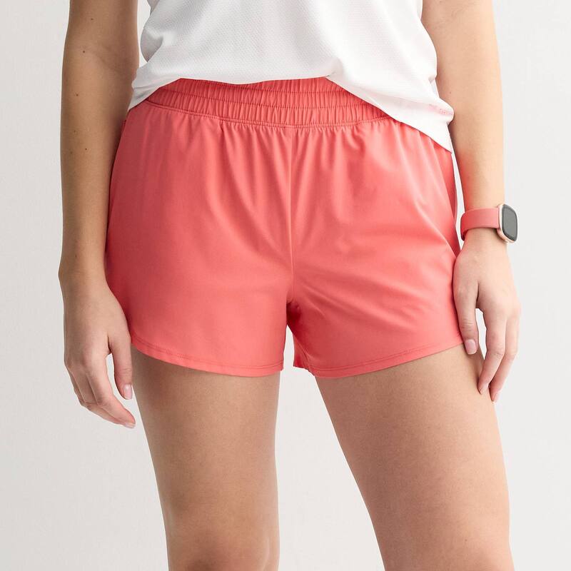 Tek Gear レディース ボトムス ハーフパンツ・ショーツ ショートパンツ Women Tek Gear Woven Run Shorts Coral Sunset コーラル