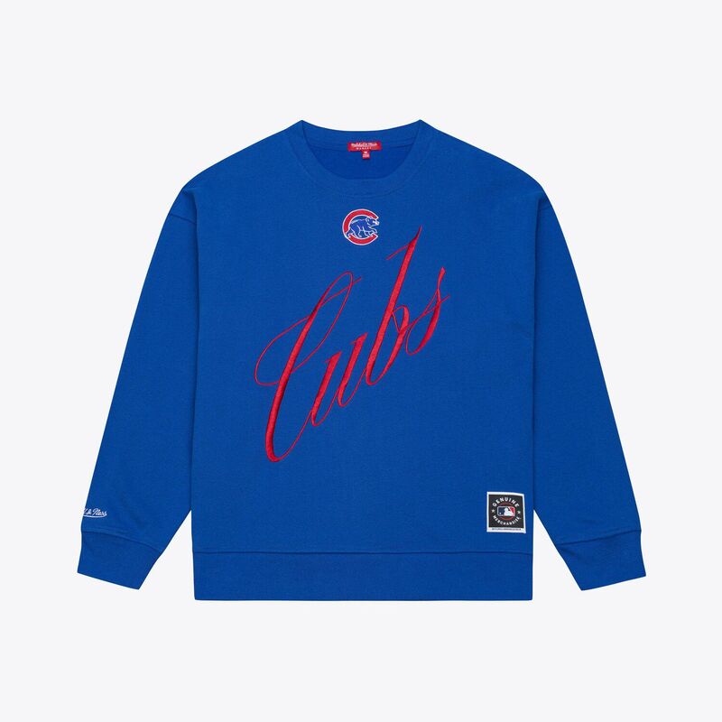 ミッチェル\u0026ネス レディース トップス プルオーバー 汗水 Women\u0027s Mitchell \u0026 Ness Royal Chicago Cubscript Sweatshirt Cublue 青色