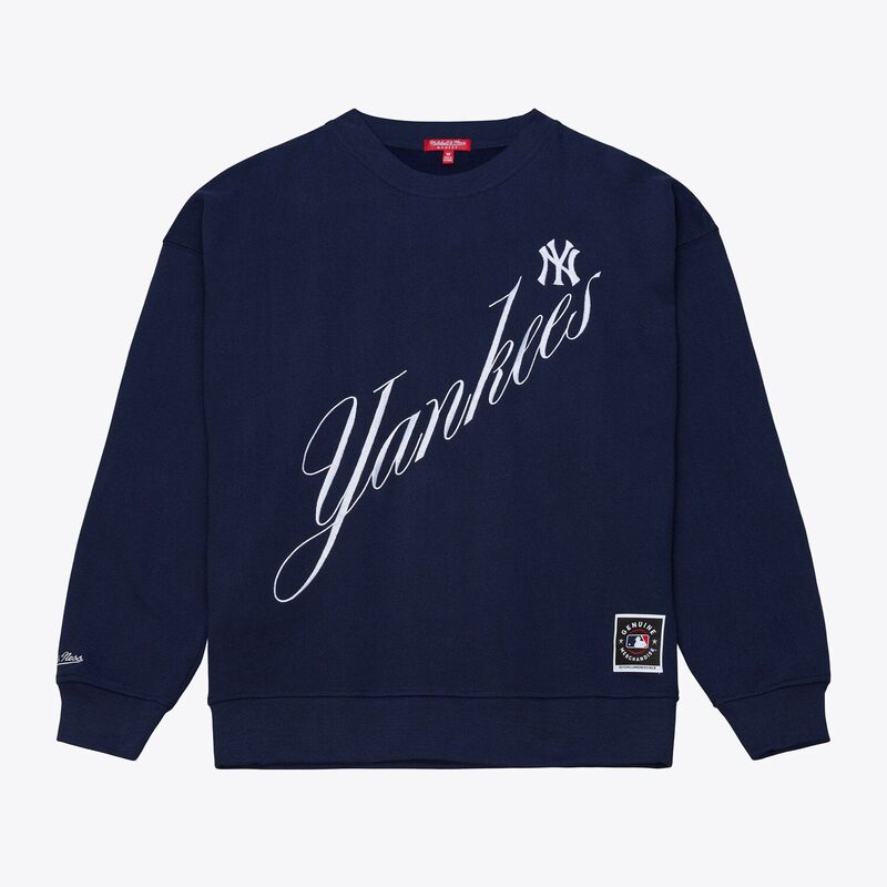 ミッチェル\u0026ネス レディース トップス プルオーバー 汗水 Women\u0027s Mitchell \u0026 Ness Navy New York Yankeescript Sweatshirt Ynk Navy 米国海軍