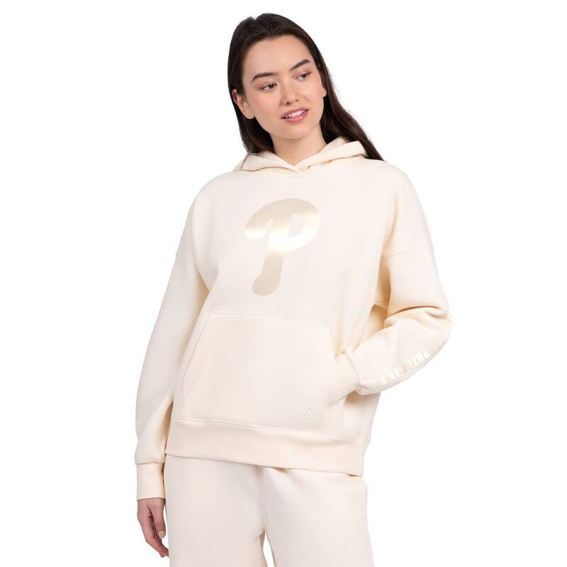 クランク レディース トップス プルオーバー パーカー Women\u0027starter Cream Philadelphia Phillies Pastel Relaxed Hoodie Phl Beige ベージュ