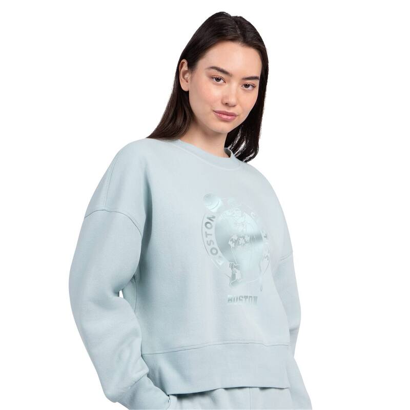 クランク レディース トップス プルオーバー 流汗 Women\u0027starter Cream Boston Celtics Pastel Boxy Sweatshirt Celight 皮膚軟化剤