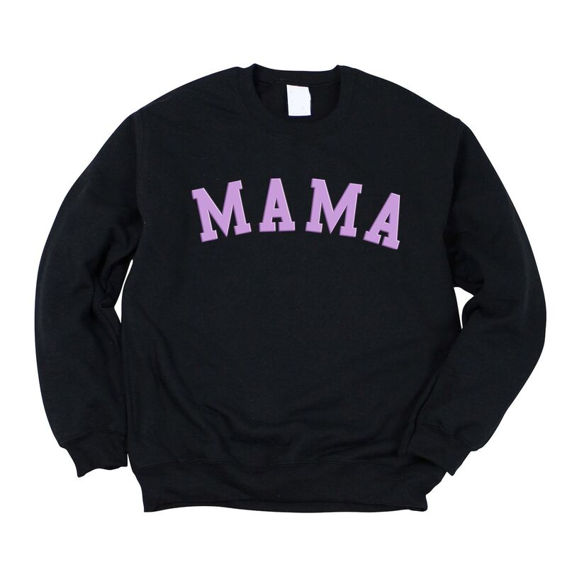 Simply Sage Market レディース トップス Tシャツ プリント スウェット グラフィック Simply Sage Market Mama Bold Puff Print - Women's Graphic Sweatshirt Midnight