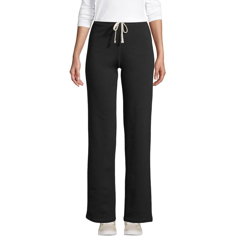 ランズエンド レディース ボトムス カジュアルパンツ スウェットパンツ Women Lands End Sweatpants Black ブラック