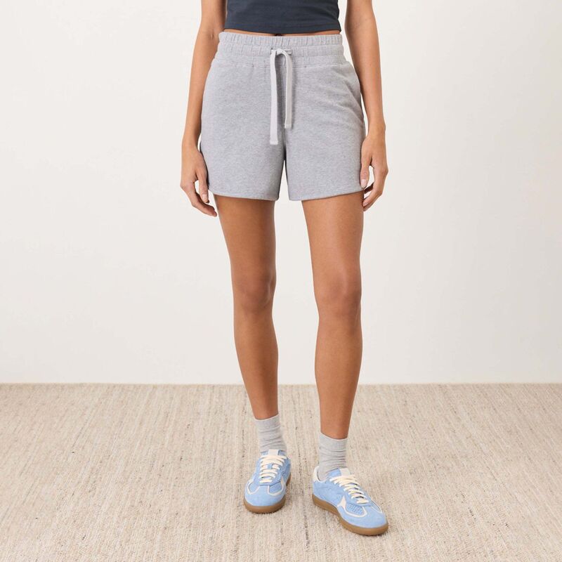 パクト レディース ボトムス ハーフパンツ・ショーツ ニット Pact CloudKnit Curved Hem Short Heather Grey グレー