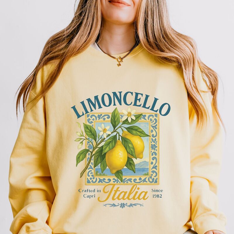 Simply Sage Market レディース トップス Tシャツ スウェット Simply Sage Market Limoncello Frame - Women's Lightweight Garment Dyed Sweatshirt Butter