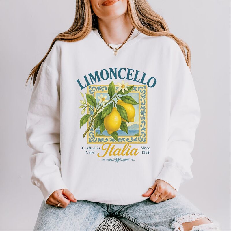 Simply Sage Market レディース トップス Tシャツ スウェット Simply Sage Market Limoncello Frame - Women's Lightweight Garment Dyed Sweatshirt White ホワイト｜ReVida 店