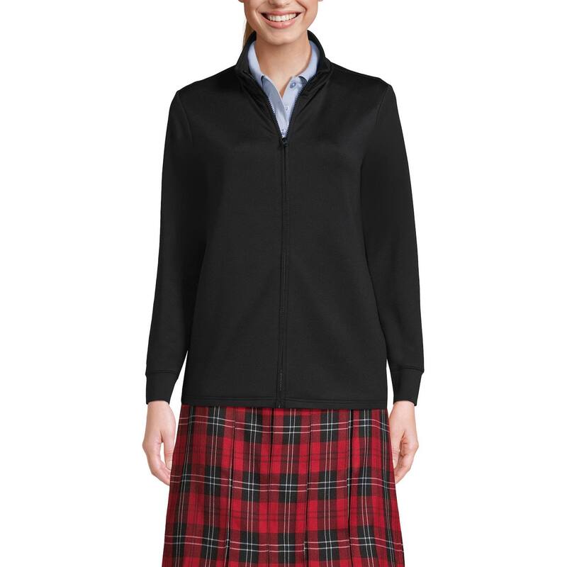 ランズ挙げ句の果て レディース アウター 上衣・上衣 Women\u0027s Lands\u0027 End Active Performance Full Zip Jacket Black 黒いこと