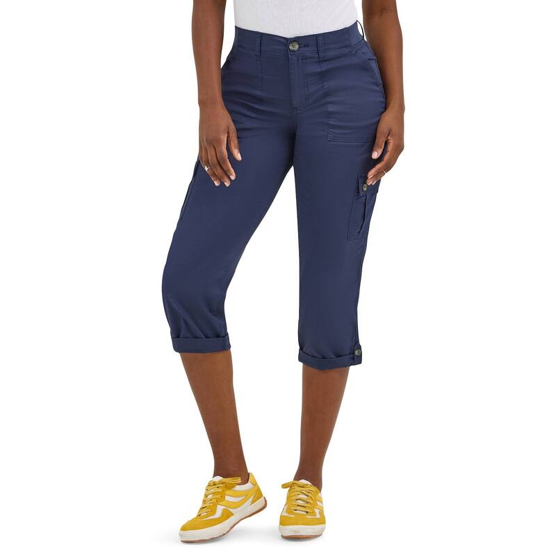 リー レディース ボトムス カジュアルパンツ キャップ Women's Lee Flex-To-Go Cargo Capri Pants Mood Indigo インディゴ