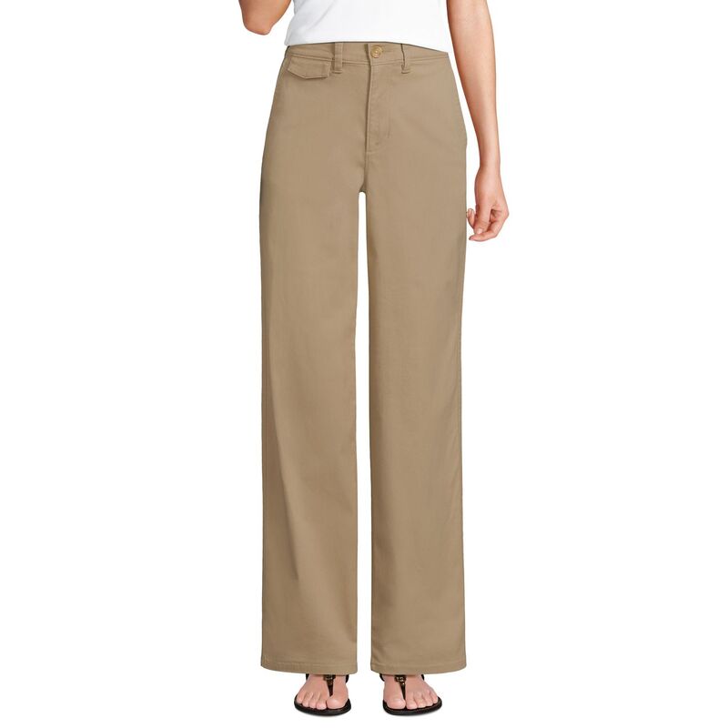 ランズ挙げ句の果て レディース ボトムス 心地好いズボン下 ストレートール Women\u0027s Tallands\u0027 End High Rise Rail Straight Leg Chino Pants Desertan タン レディースファッション-ボトムス