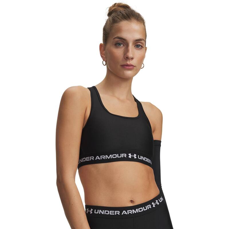 アンダーアーマー レディース アンダーウェア ブラジャー Under Armour Crossback 2.0 Medium-Impact Sports Bra Ultimate Black ブラック