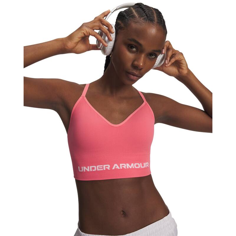 アンダーアーマー レディース アンダーウェア ブラジャー Women's Under Armour Vanish Seamless Low Long Sports Bra Bittersweet Pink ピンク