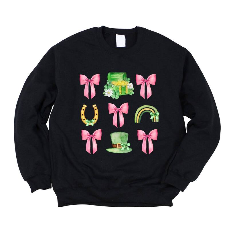 Simply Sage Market レディース トップス Tシャツ スウェット グラフィック Simply Sage Market Leprechaun Chart Coquette - Women's Graphic Sweatshirt Midnight