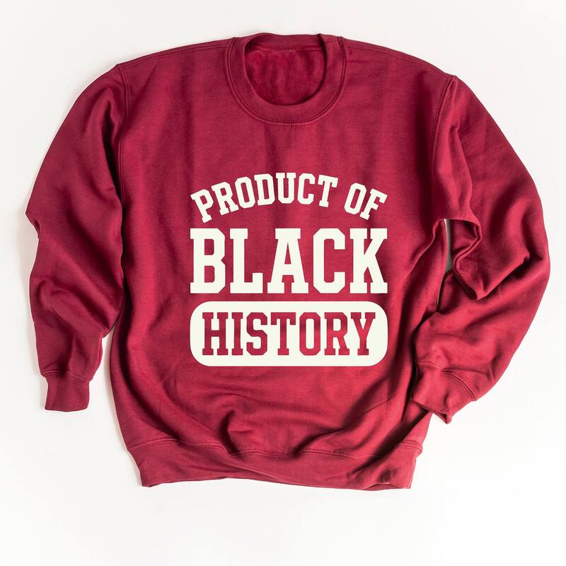 Simply Sage Market レディース トップス Tシャツ スウェット グラフィック Simply Sage Market Product of Black History Varsity - Women's Graphic Sweatshirt Cardinal ブラック