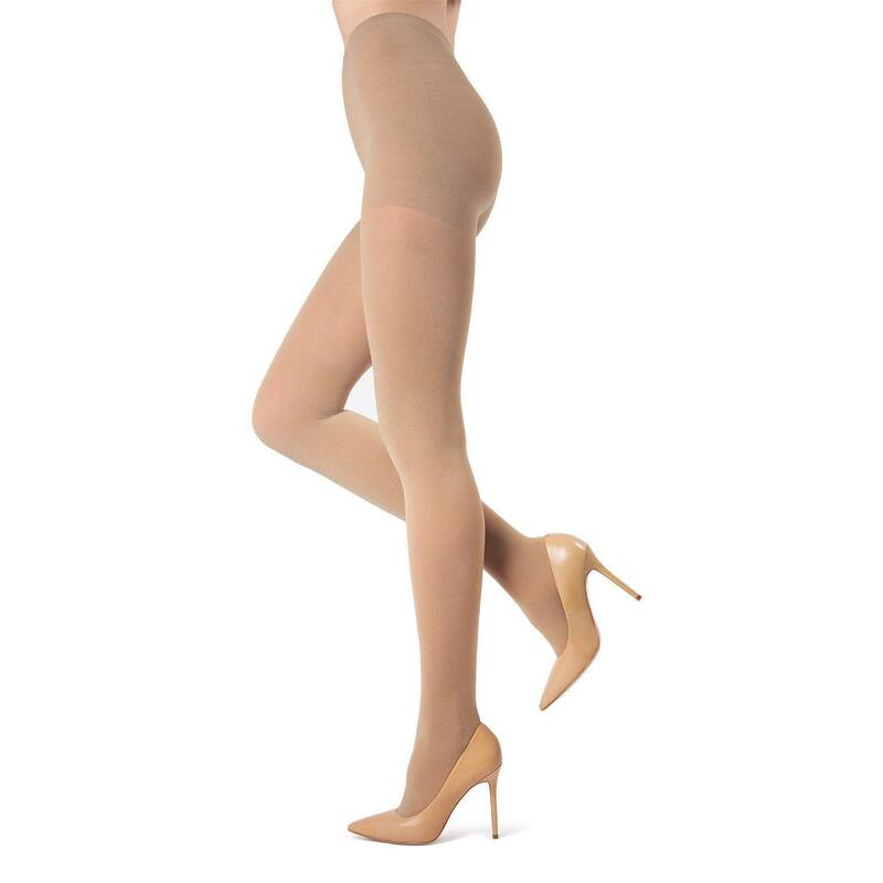 メモイ レディース アンダーウェア 靴下 MeMoi Women's Melas Microfiber Opaque Control Top Tights Naturel