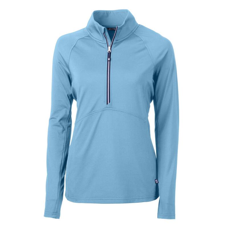 カッターアンドバック レディース アウター ジャケット・ブルゾン ハーフジップ ニット Cutter & Buck Adapt Eco Knit Stretch Recycled Womens Half Zipullover Atlas