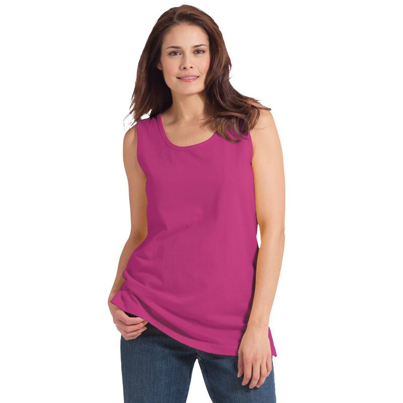 ウーマン ウィズイン レディース トップス Tシャツ プラスサイズ Woman Within Plusize Perfect Scoopneck Tank Raspberry 6,920円