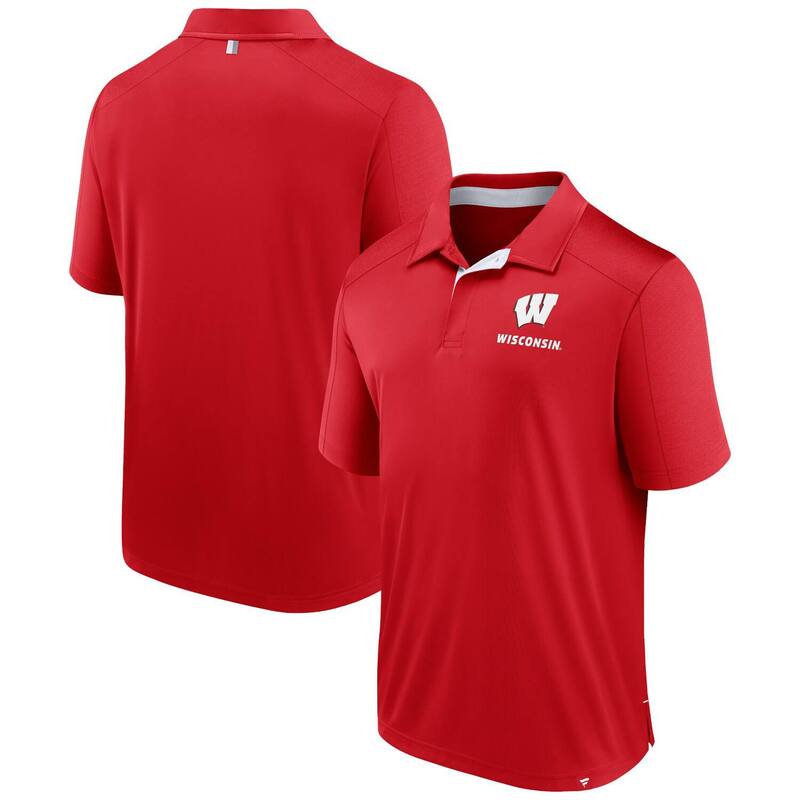 ファナティクス レディース トップス プルオーバー スポーツシャツ Men\u0027s Fanatics Red Wisconsin Badgers Fundamental Defender Polo Wis Red 赤いこと