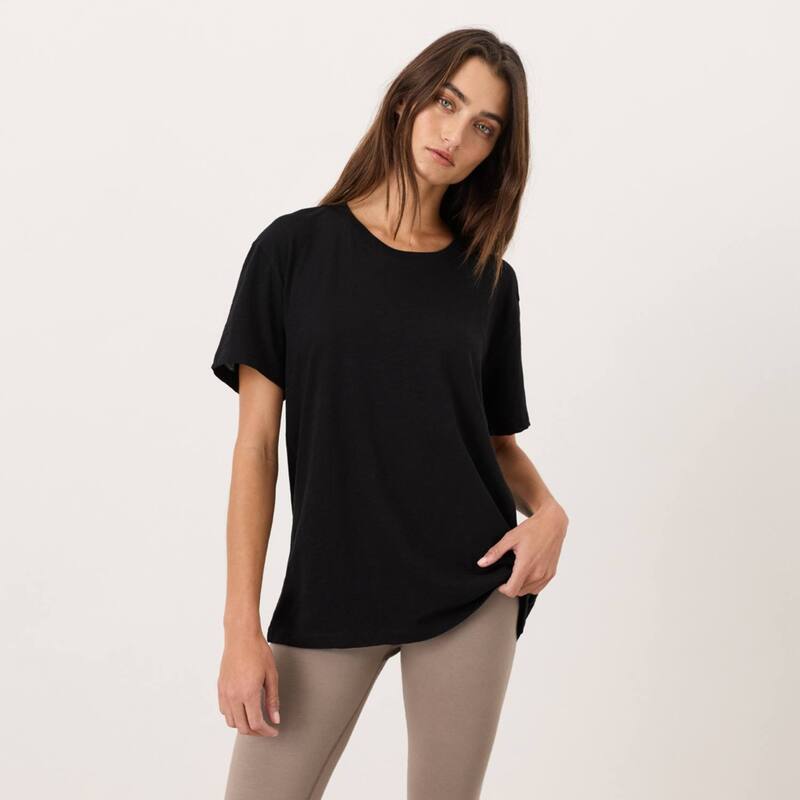 パクト レディース トップス Tシャツ コットン Pact Organicotton Featherweight Slub Relaxed Tee Black ブラック 9,485円