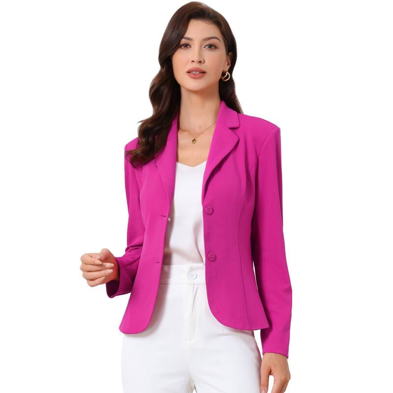 アレグラ ケー レディース アウター ジャケット・ブルゾン ブレザー ALLEGRA K Women's Work Office Lapel Collar Stretchy Jacket Suit Blazerose Red レッド