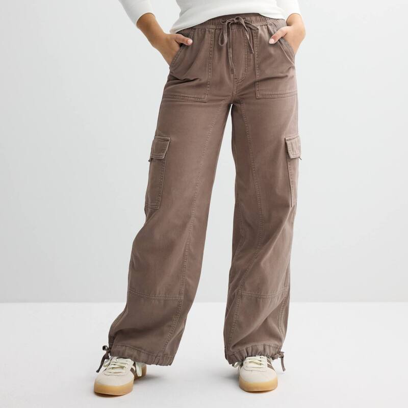 エスオー レディース ボトムス カジュアルパンツ Juniors' SO High Rise Pull-On Cargo Baggy Pants Camille Brown ブラウン｜ReVida 店 8,345円
