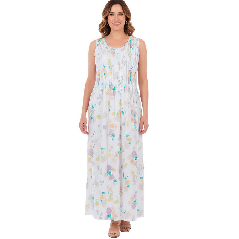成人女性 ウィズはたご屋 レディース トップス 衣装 つけ加える大きさ ノースリーブ Woman Within Plusize Pintucked Sleeveless Dress White Day Dream Petal 白いこと