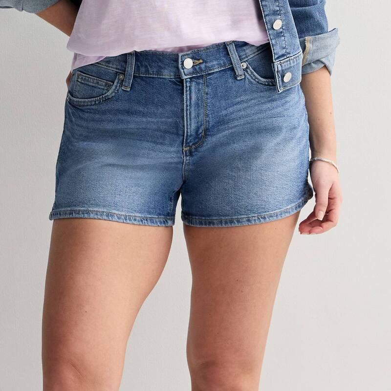 ソノマ レディース ボトムス ハーフパンツ・ショーツ ショートパンツ デニム Womenonoma Goods For Life Curvy Mid Rise Denim Shorts Bright Medium Wash デニム