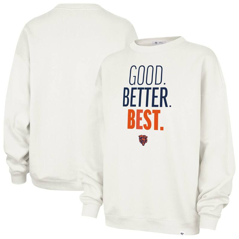 フォーティセブンブランド レディース トップス Tシャツ プリント スウェット 47 Brand Women's '47 Cream Chicago Bears Good. Better. Best. Imprint Oversized Sweatshirt Brs Beige ベージュ
