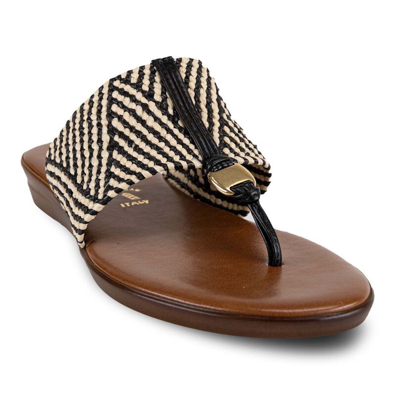 イタリアンシューメーカー レディース シューズ サンダル Italian Shoemakers Leana Women's Thong Sandals Black Multi ブラック｜ReVida 店