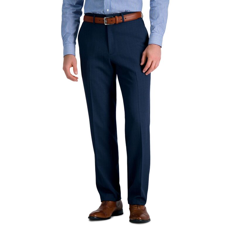 ハガー メンズ ボトムス カジュアルパンツ Men's HaggarR Premium Comfort Straight-Fit Dress Pants Blue ブルー｜ReVida 店