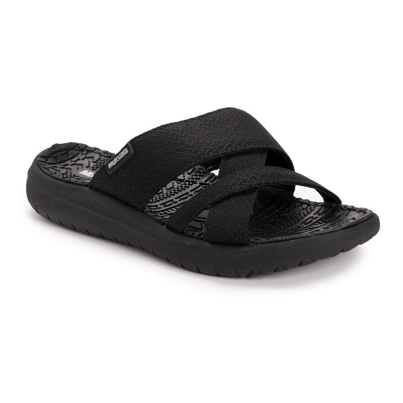 ムクルクス レディース シューズ サンダル MUK LUKSassy Women's Cross-Over Slide Sandals Black ブラック