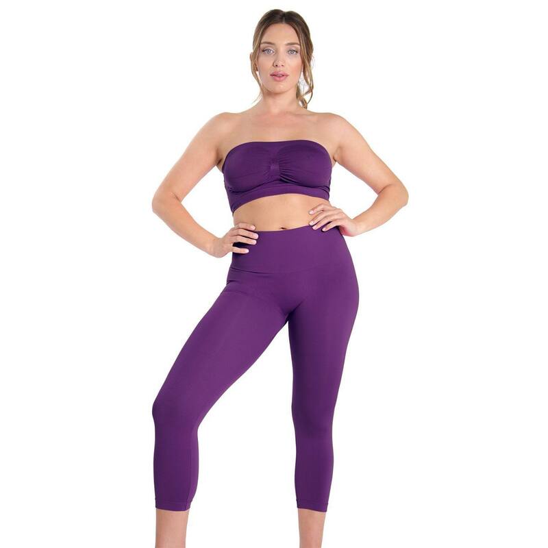 メモイ レディース ボトムス カジュアルパンツ レギンス ハイウエスト MeMoi High-Waist Control Seamlesshapewear Leggings Blackberry|ReVida 店