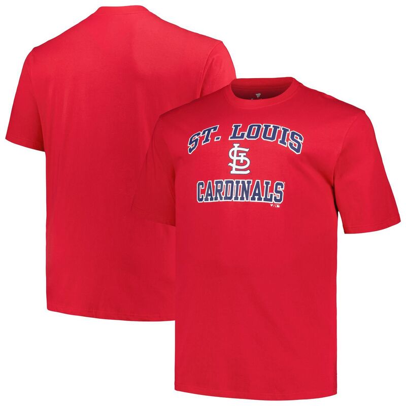 プロファイル レディース トップス Tシャツ トール Men's Profile Red St. Louis Cardinals Big & Tall Heart & Soul T-Shirt Crd Red レッド