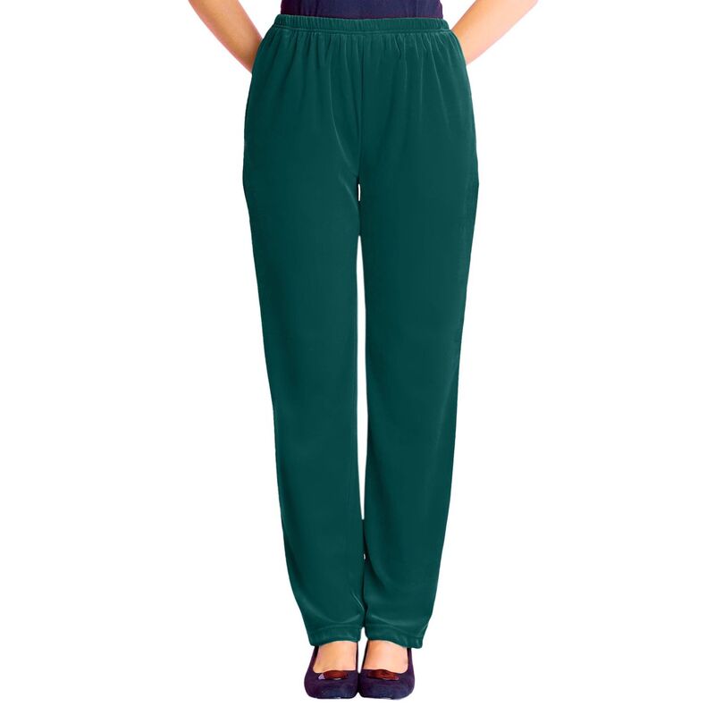 ウーマン ウィズイン レディース ボトムス カジュアルパンツ プラスサイズ Woman Within Plusize Velour Pant Emerald Green グリーン|ReVida 店