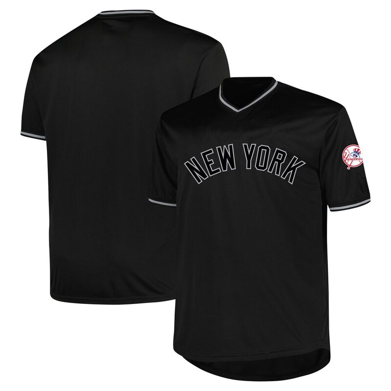 プロファイル レディース トップス プルオーバー トール プルオーバー Men\u0027s Profile Black New York Yankees Big \u0026 Tall Pop Fashion Jerseynk Black 黒いこと