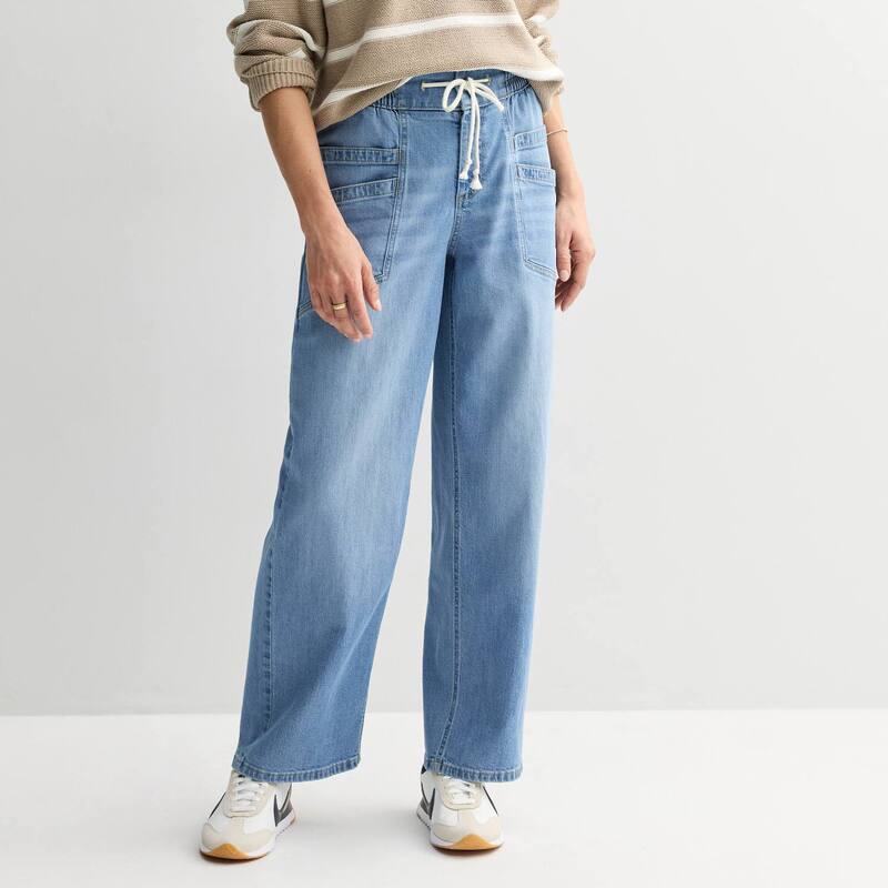 ソノマ レディース ボトムス デニムパンツ Women'sonoma Goods For Life High Riseasy Denim Pants Medium Light Wash デニム｜ReVida 店
