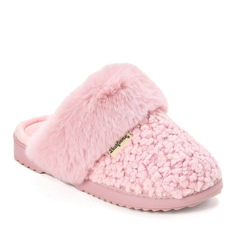 ディアフォームズ レディース シューズ サンダル ニット Dearfoams Courtney Women's Knit Scuff Slippers Pink ピンク|ReVida 店