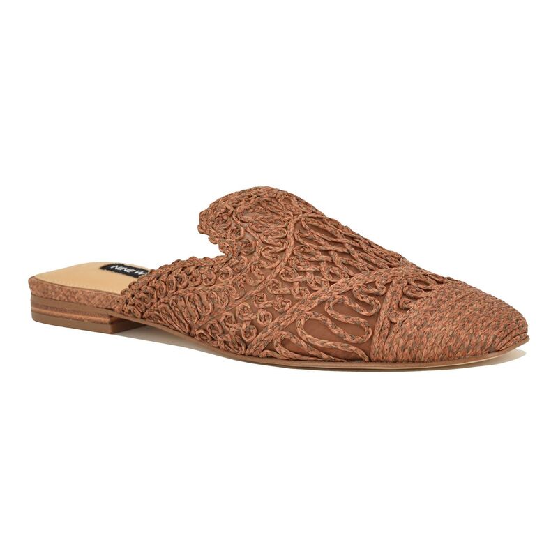 ナインウェスト レディース シューズ サンダル Nine West Camella Women's Casual Slip-On Mules Dark Brown ブラウン 17,486円