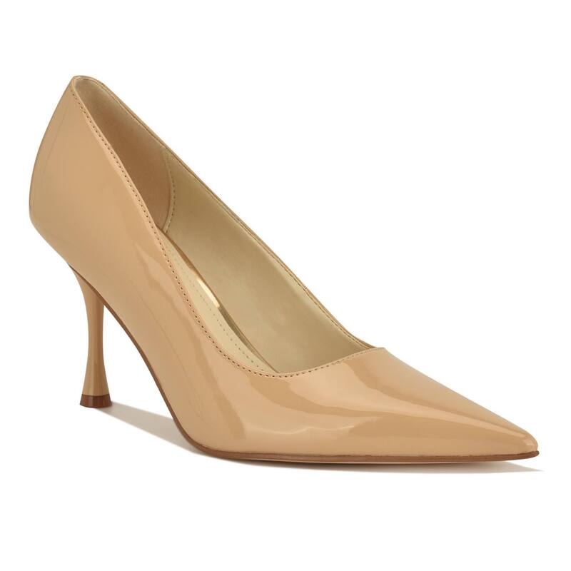 ナインウェスト レディース シューズ パンプス Nine West Pursee Women's Pointy Toe Slip-On Dress Pumps Light Natural Patent