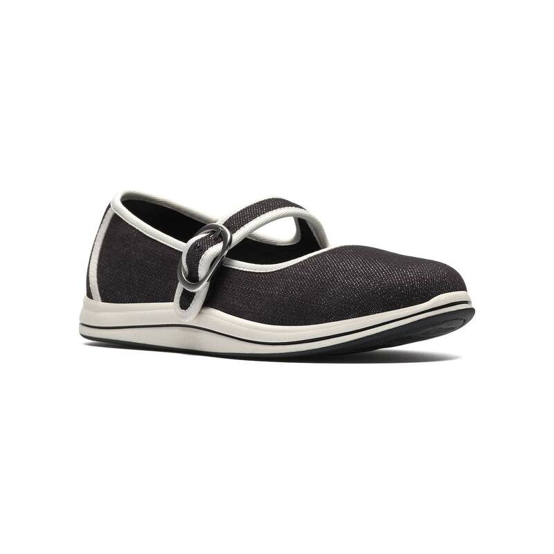 クラークス レディース シューズ サンダル Clarks Cloudsteppers Breeze Janey Women\u0027s Cushioned Mary Jane Shoes Black 黒いこと