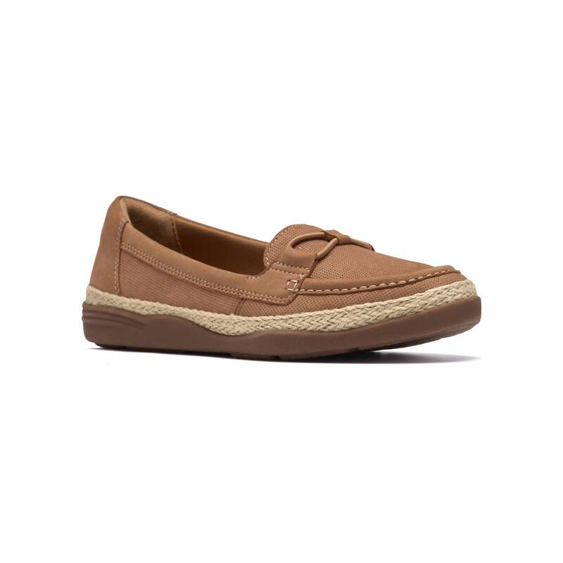 クラークス レディース シューズ Clarks Elaina Milly Women\u0027slip-On Shoes Tan タン